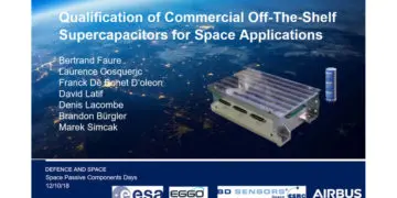 Qualification of COTS Supercapacitors for Space Applications