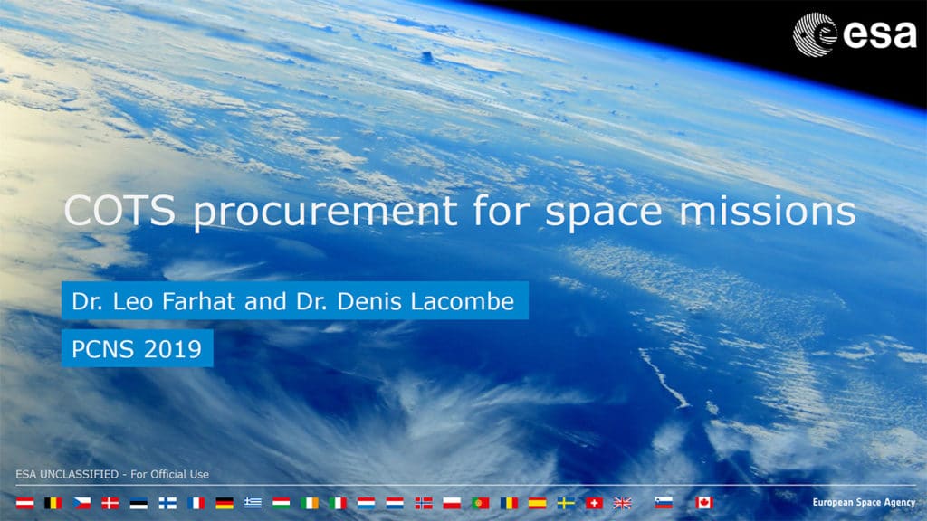 COTS procurement for space missions