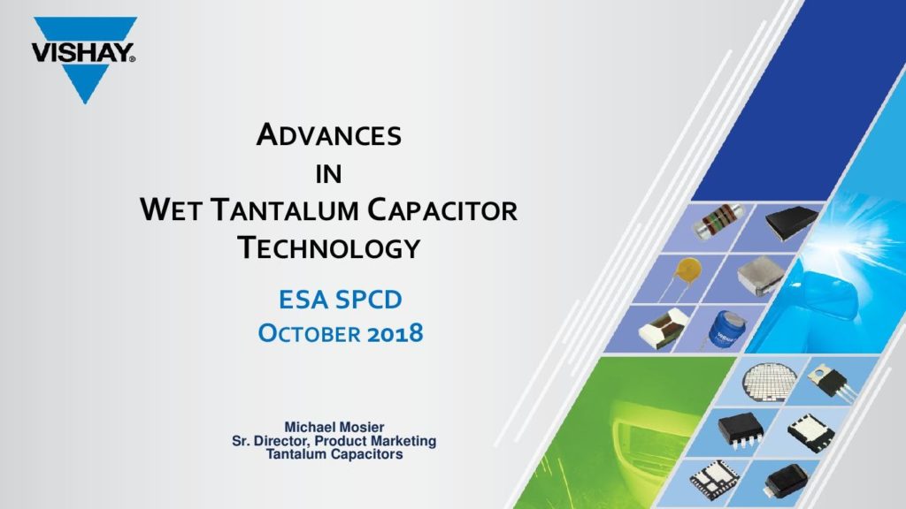 Advances in Wet Tantalum Capacitor Technology