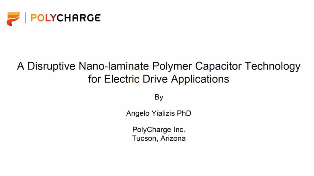 A Disruptive DC-Link Capacitor Technology for Use in Electric Drive Inverters