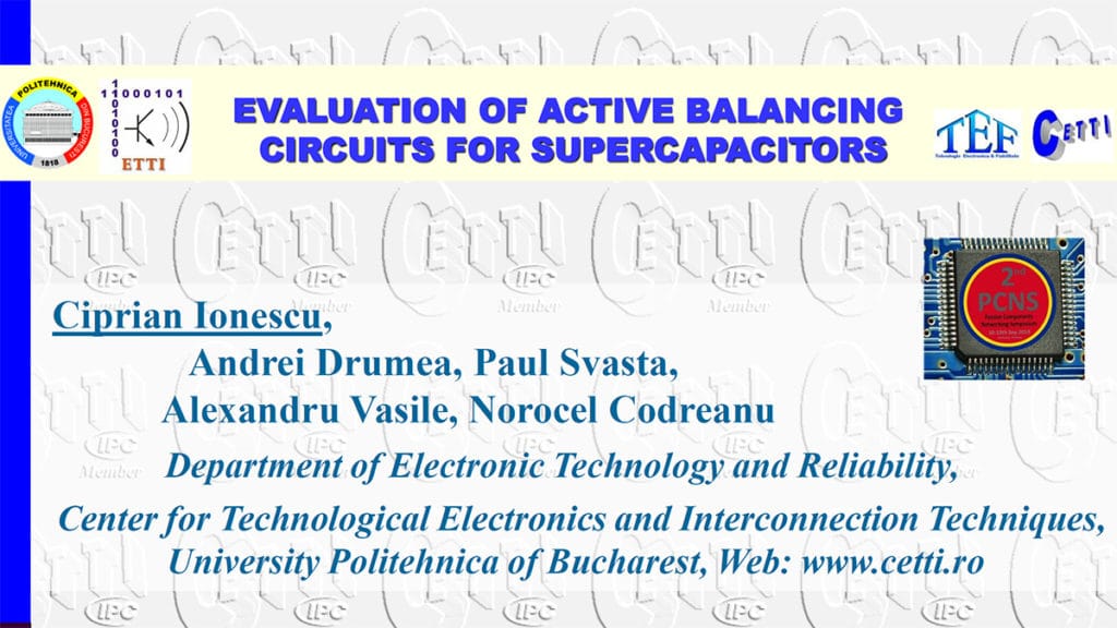 Evaluation of Active Balancing Circuits for Supercapacitors