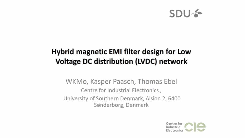 High-Efficient New Hybrid Magnetic EMI Filter Design for Low Voltage DC Distribution