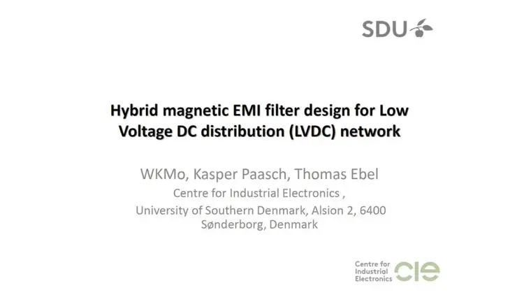 High-Efficient New Hybrid Magnetic EMI Filter Design for Low Voltage DC Distribution