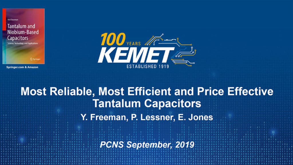 Most Reliable, Most Efficient and Price Effective Solid Tantalum Capacitors