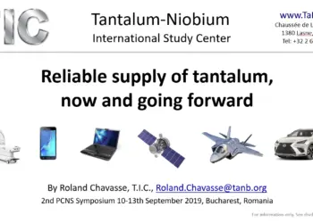 Reliable supply of tantalum, now and going forward