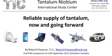 Reliable supply of tantalum, now and going forward