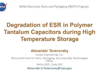Degradation of ESR in Polymer Tantalum Capacitors during High Temperature Storage  BEST PAPER AWARD