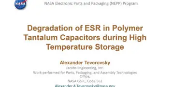 Degradation of ESR in Polymer Tantalum Capacitors during High Temperature Storage  BEST PAPER AWARD