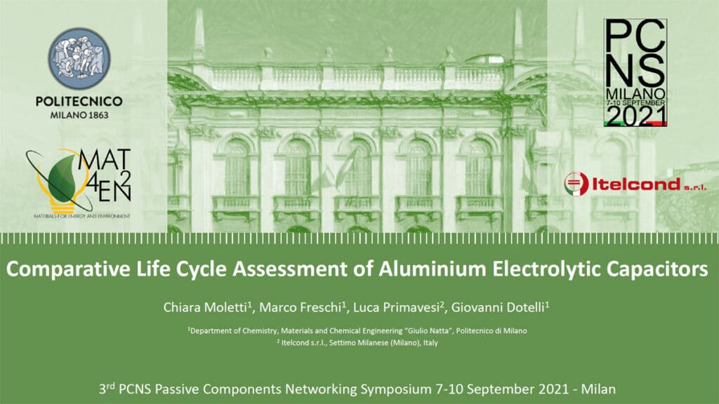 Comparative Life Cycle Assessment of Aluminum Electrolytic Capacitors