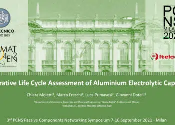 Comparative Life Cycle Assessment of Aluminum Electrolytic Capacitors