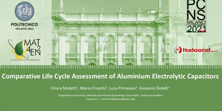 Comparative Life Cycle Assessment of Aluminum Electrolytic Capacitors