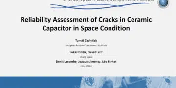 Reliability Assessment of Cracks in Ceramic Capacitor in Space Condition