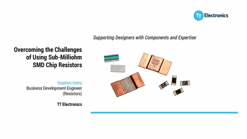 Overcoming the Challenges of Using Sub-Milliohm SMD Chip Resistors