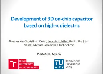 Development of 3D On-Chip Capacitor Based on High-κ Dielectric