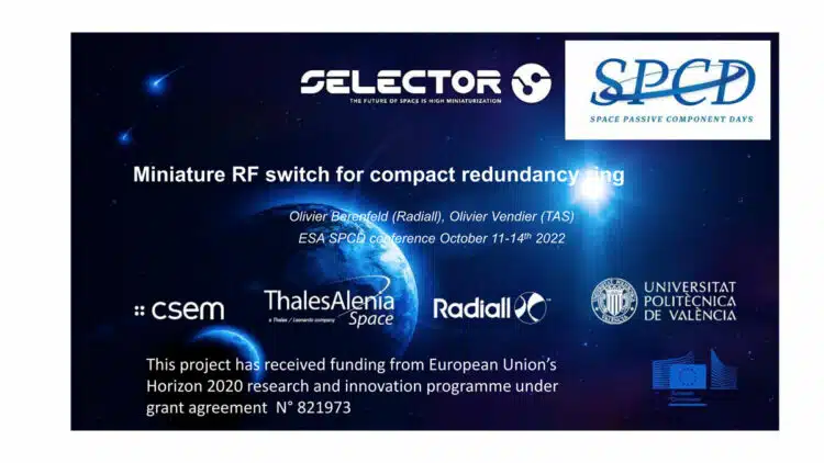 Miniature RF Switch MEMR for Compact Redundancy Ring