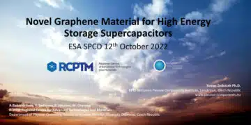 Novel Graphene Material for High Energy Storage Supercapacitors