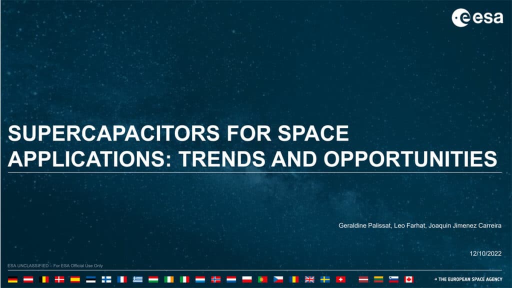 Opportunities of Supercapacitors for Space Applications