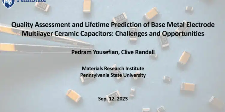 Quality Assessment and Lifetime Prediction of BME MLCC Capacitors