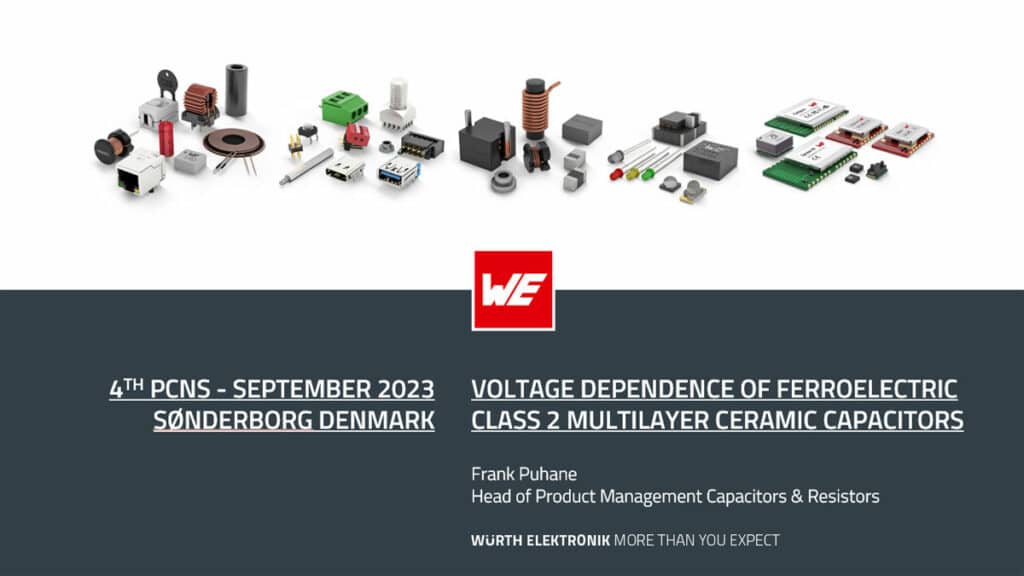 Voltage Dependence of Ferroelectric Class II MLCC Capacitors