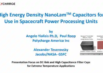 High Energy Density NanoLam Capacitors for Use in Spacecraft Power Processing Units