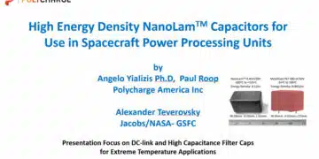 High Energy Density NanoLam Capacitors for Use in Spacecraft Power Processing Units