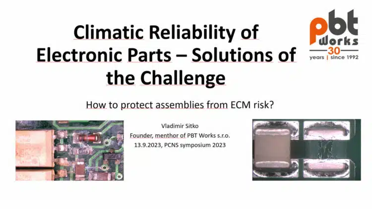 Climatic Reliability of Electronic Components – Solution of the Challenge