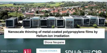 Nanoscale Thinning of Metal-Coated Polypropylene Thin-Films by Helium-ion Irradiation