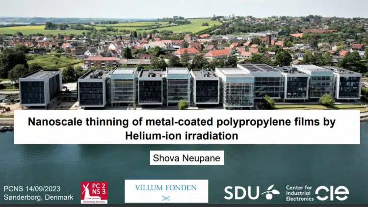 Nanoscale Thinning of Metal-Coated Polypropylene Thin-Films by Helium-ion Irradiation