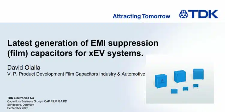 Latest Generation of EMI Suppression Film Capacitors for xEV Systems