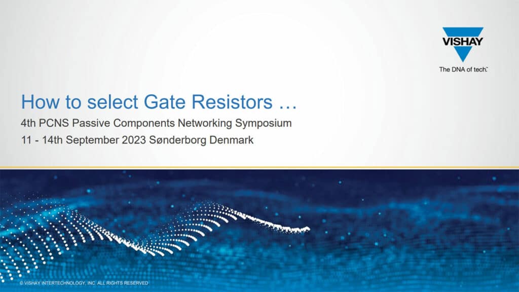 How to Select Gate Resistors